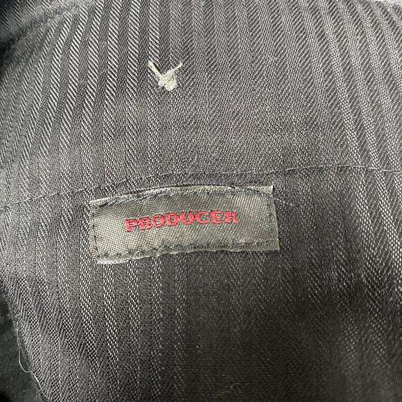 Express Producer Pants Men's 34x30 Gray New Flat Front Boot Cut - Picture 12 of 15